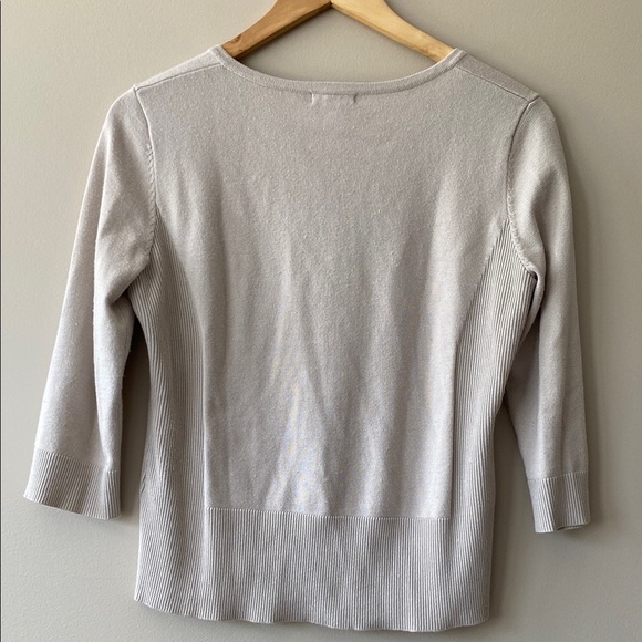 Premise Beige Zip-Up Cardigan Size Medium - Picture 6 of 11